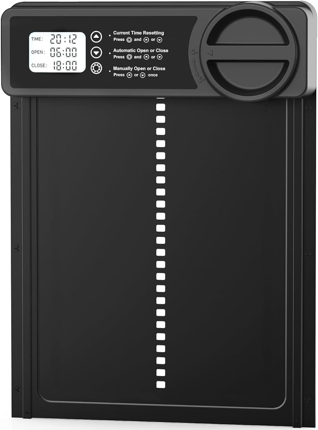 Porte Automatique Pour Poulailler Avec Minuteur – Aluminium Étanche IPX4, Anti-Pincement, Écran LCD - 14