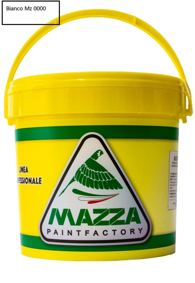 Pittura per Interni Lavabile Acrilica Lt 14 Per Muri Interni Ed Esterni Bianca e Colorata Colorificio Mazza (Bianco Mz0000)