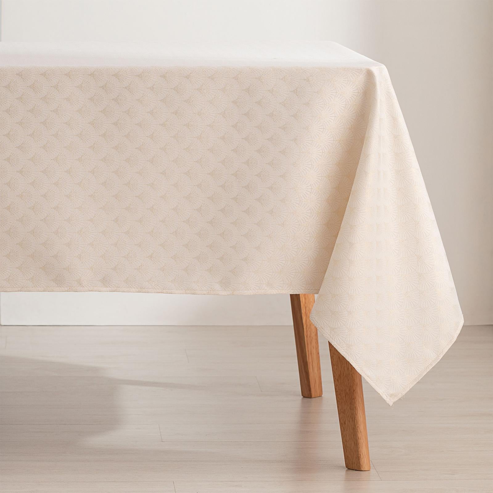 Tovaglia 130 x 260 cm, rettangolare, struttura effetto lino