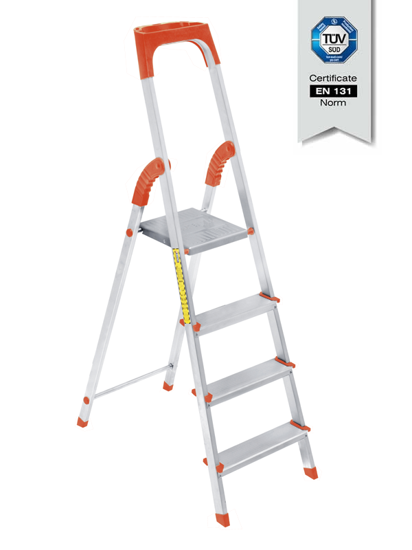 Escabeau HOME En Aluminium Double Face 4 Marches 125 Kg