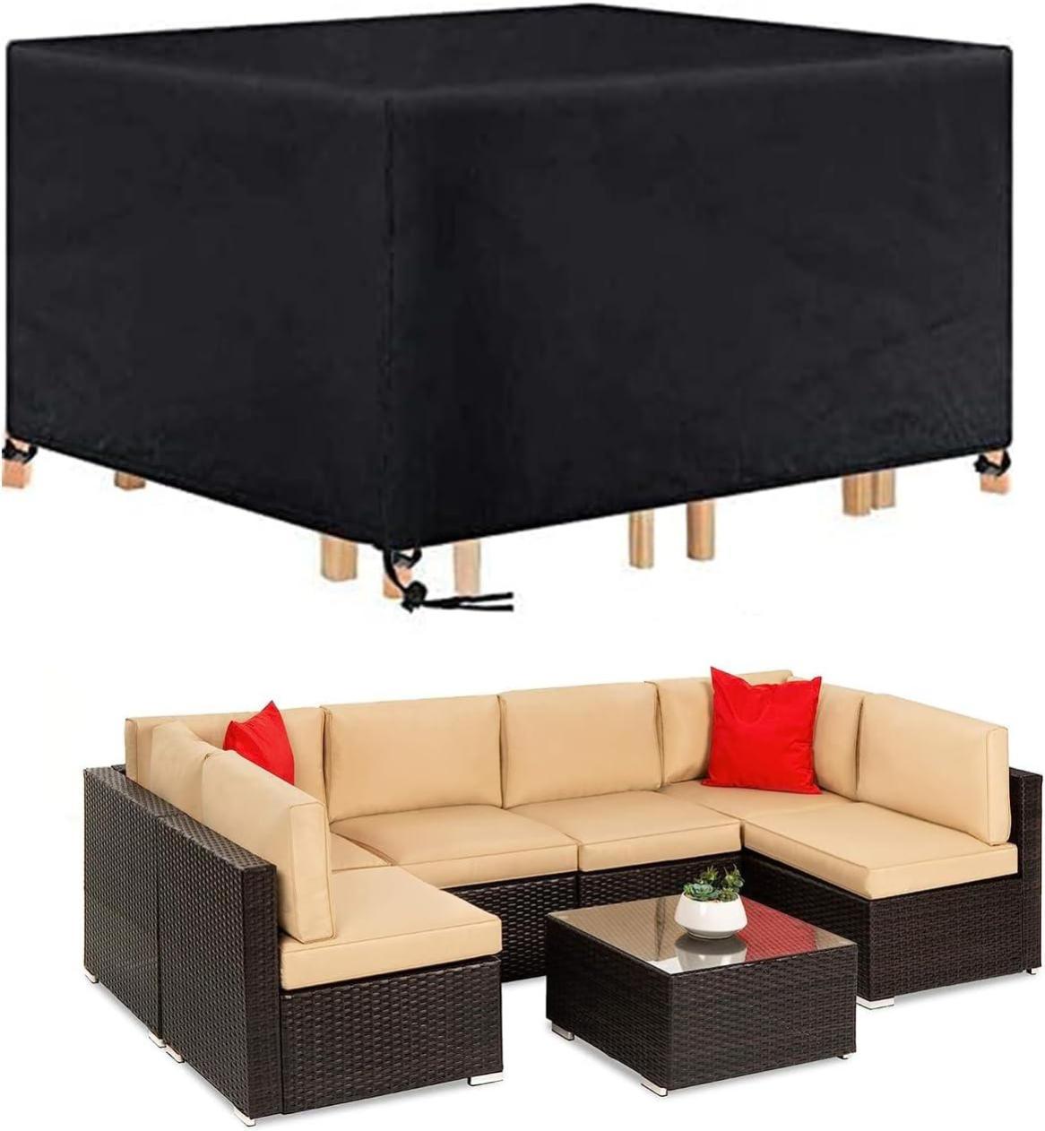 Housse Salon De Jardin 180X180X75Cm Exterieur Bâche Table De