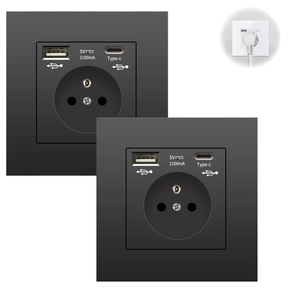Disjoncteur Intelligent 2 Pôles 50A Avec Parafoudre - Protection Surtension, Fuite, Foudre - Pour Tableau électrique - 10