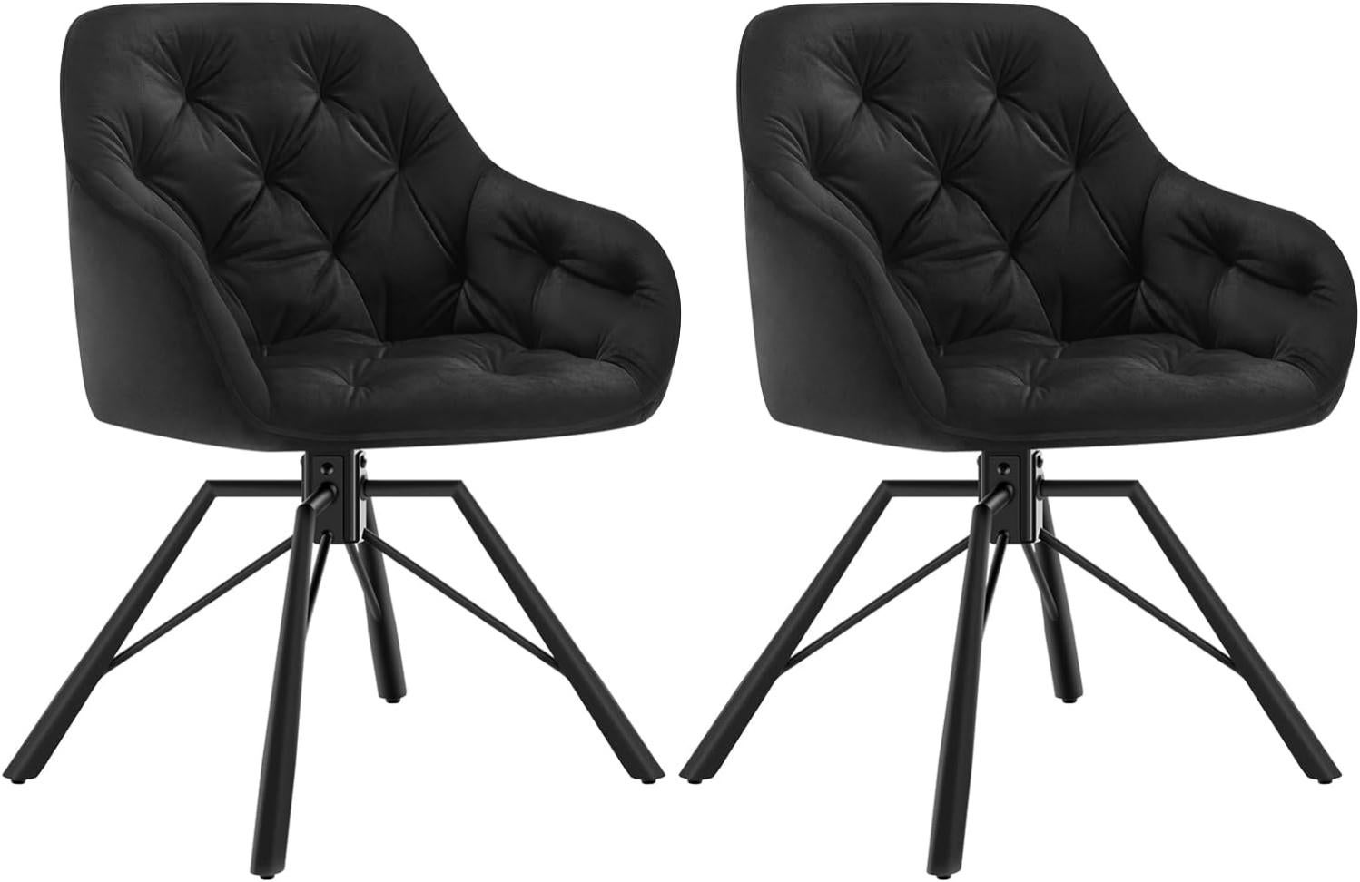 WOLTU Lot de 2 Chaises Salle à Manger Pivotante, Chaises Cuisine en