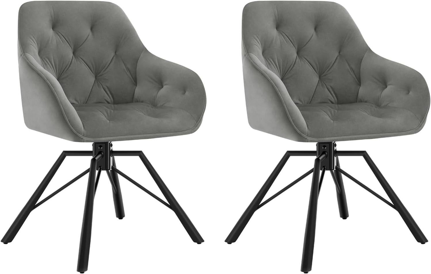 WOLTU Lot de 2 Chaises Salle à Manger Pivotante, Chaises Cuisine en