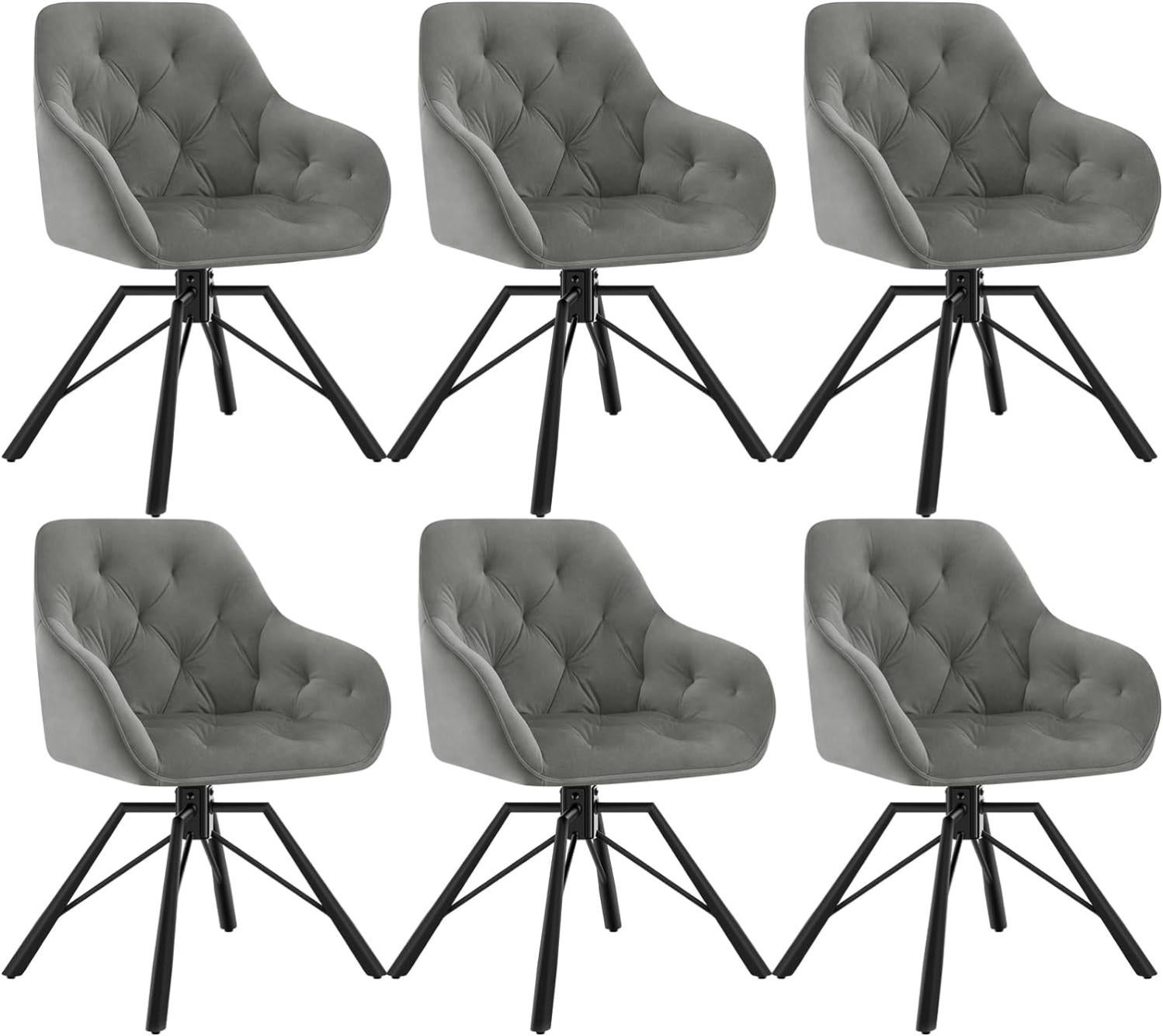 Lot De 6 Mini Chaises En Plastique – Échelle 1:25 – Dossier Pivotant – 3 X 2,6 X 2,6 Cm – Pour Maison De Poupée Ou Jardin Féerique