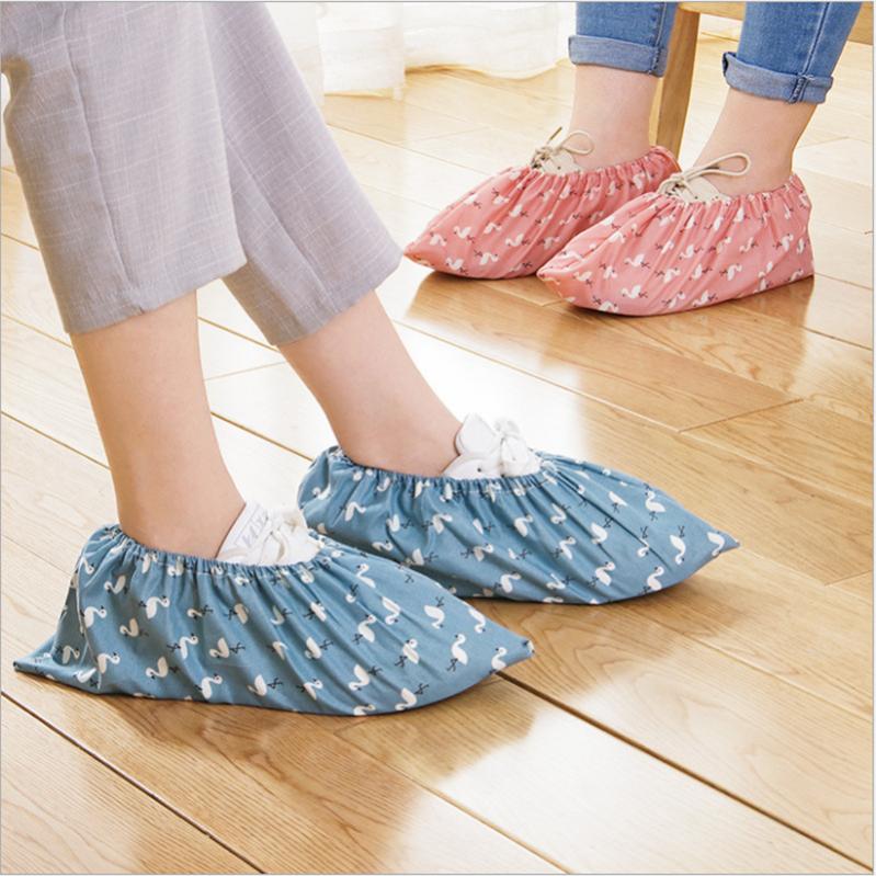 Couvre-chaussures Réutilisables Anti-dérapants - 5 Paires Lavables Pour Intérieur Et Extérieur | Protection Chaussures Maison
