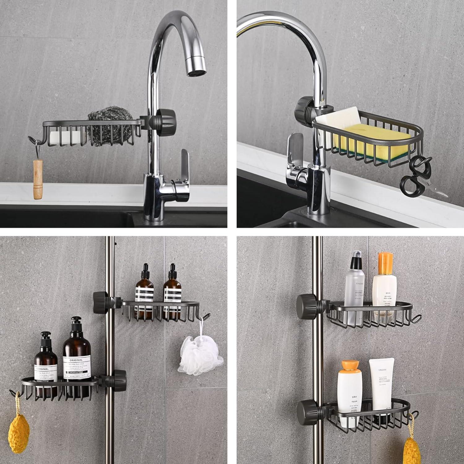 Carwiner Lot De 2 étagères D'angle De Douche En Acier Inoxydable 304