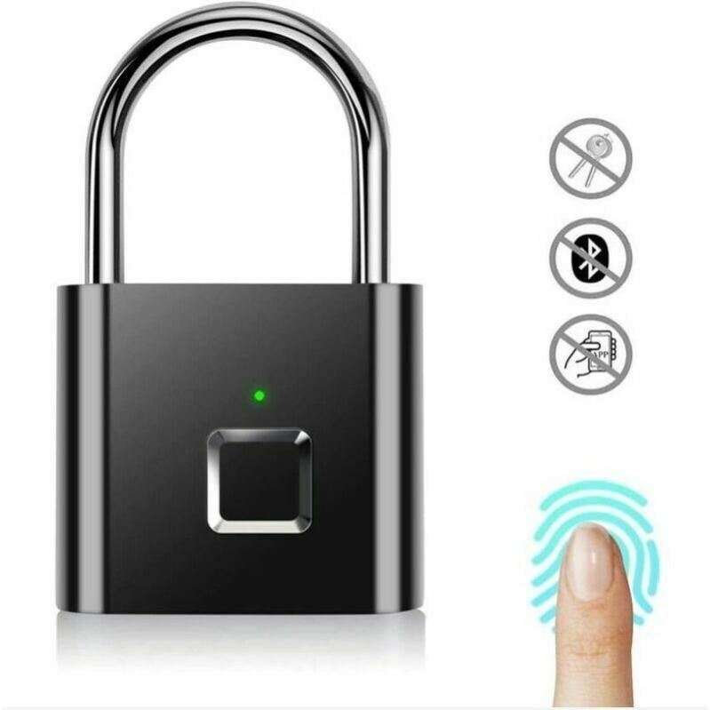 EJ.life Cadenas à Empreintes Digitales Cadenas D'empreintes Digitales, Verrouillage D'empreintes