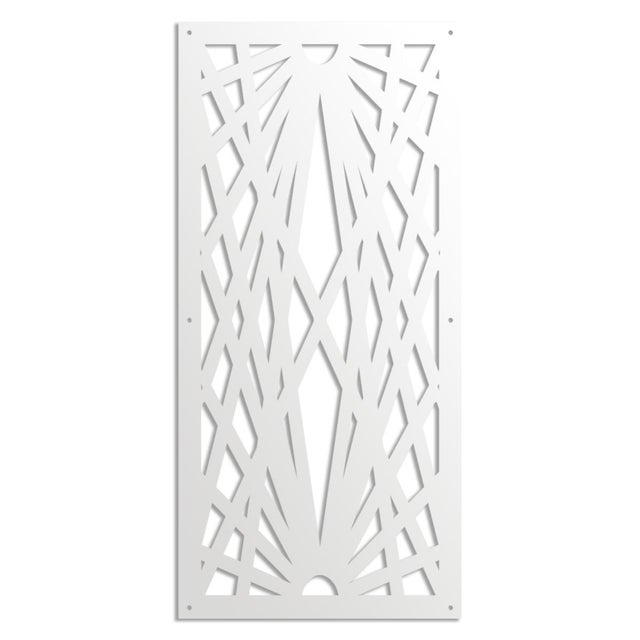 LASER - Pannello in PVC traforato - Parasole misura 50x150 cm - colore bianco