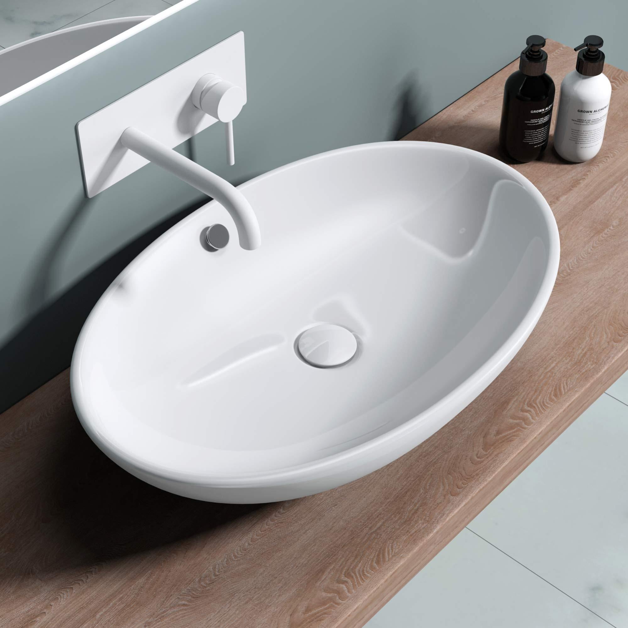 Doporro Lavabo Vasque Poser Blanc Cm Lave Main Bruxelles X X Cm Leroy Merlin