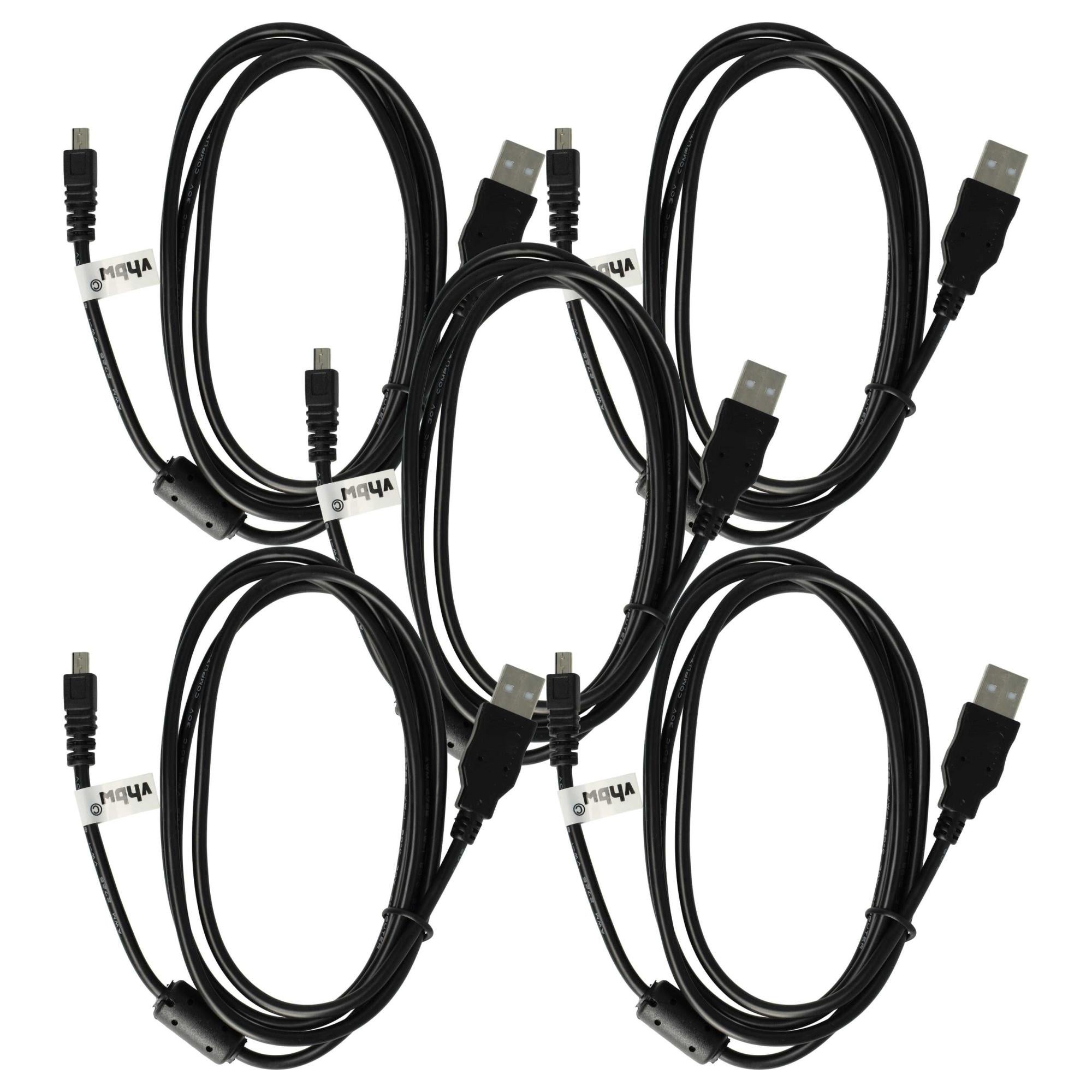 Vhbw USB Kabel 180 Cm – Mini-B Auf USB-A, Kompatibel Mit Sony DSC-S70, NW-MS9 Kameras