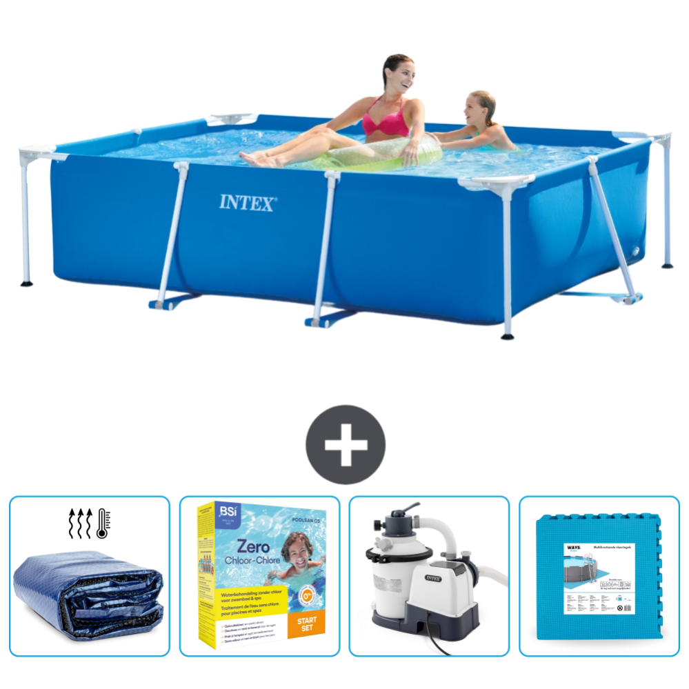 Piscine à Cadre, Piscine Rectangulaire En Métal, Piscine à