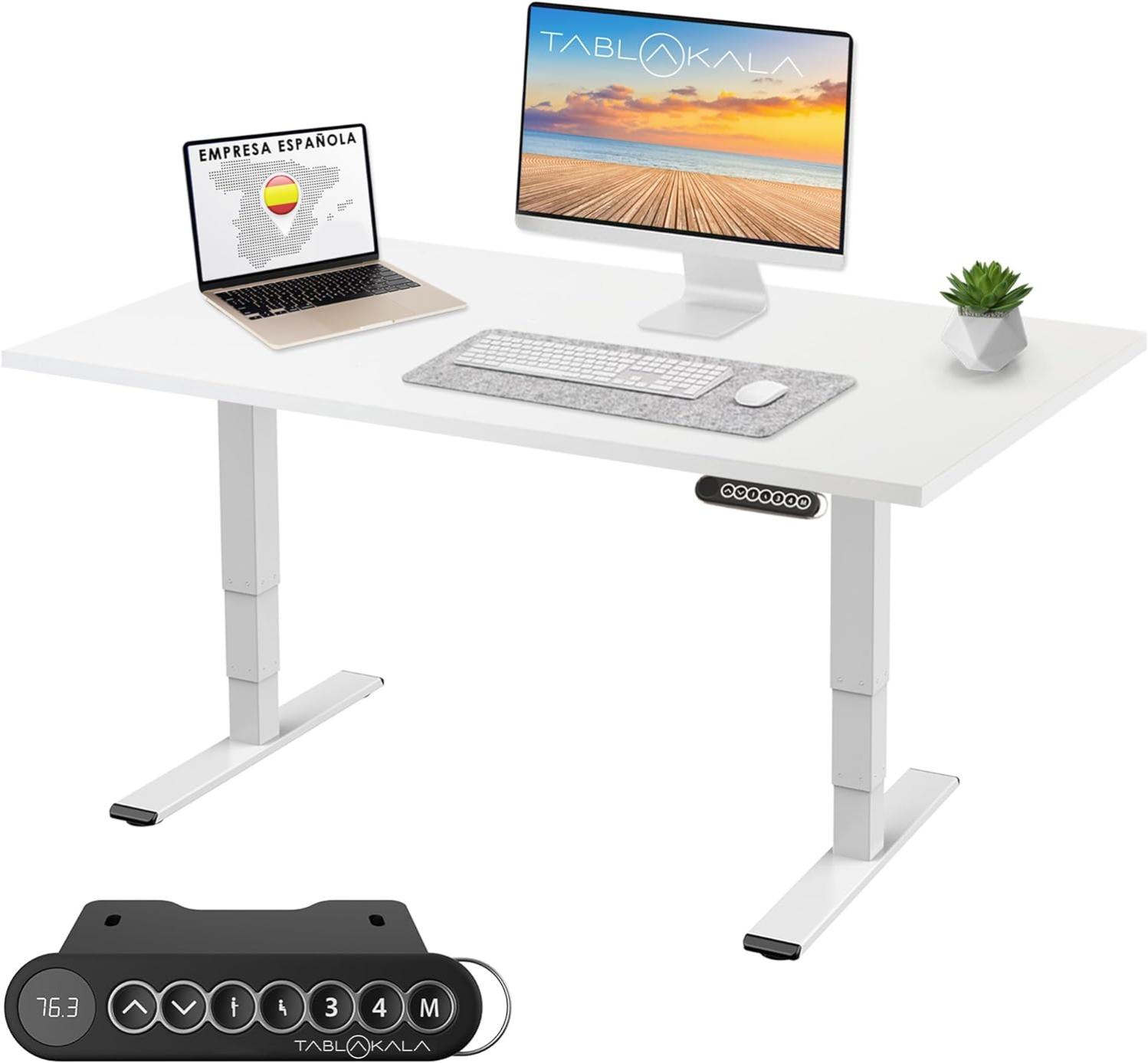 Escritorio Elevable SANODESK Pro X Con 2 Motores - Mesa De Pie Regulable 60-125 Cm, Carga 120 Kg - Negro