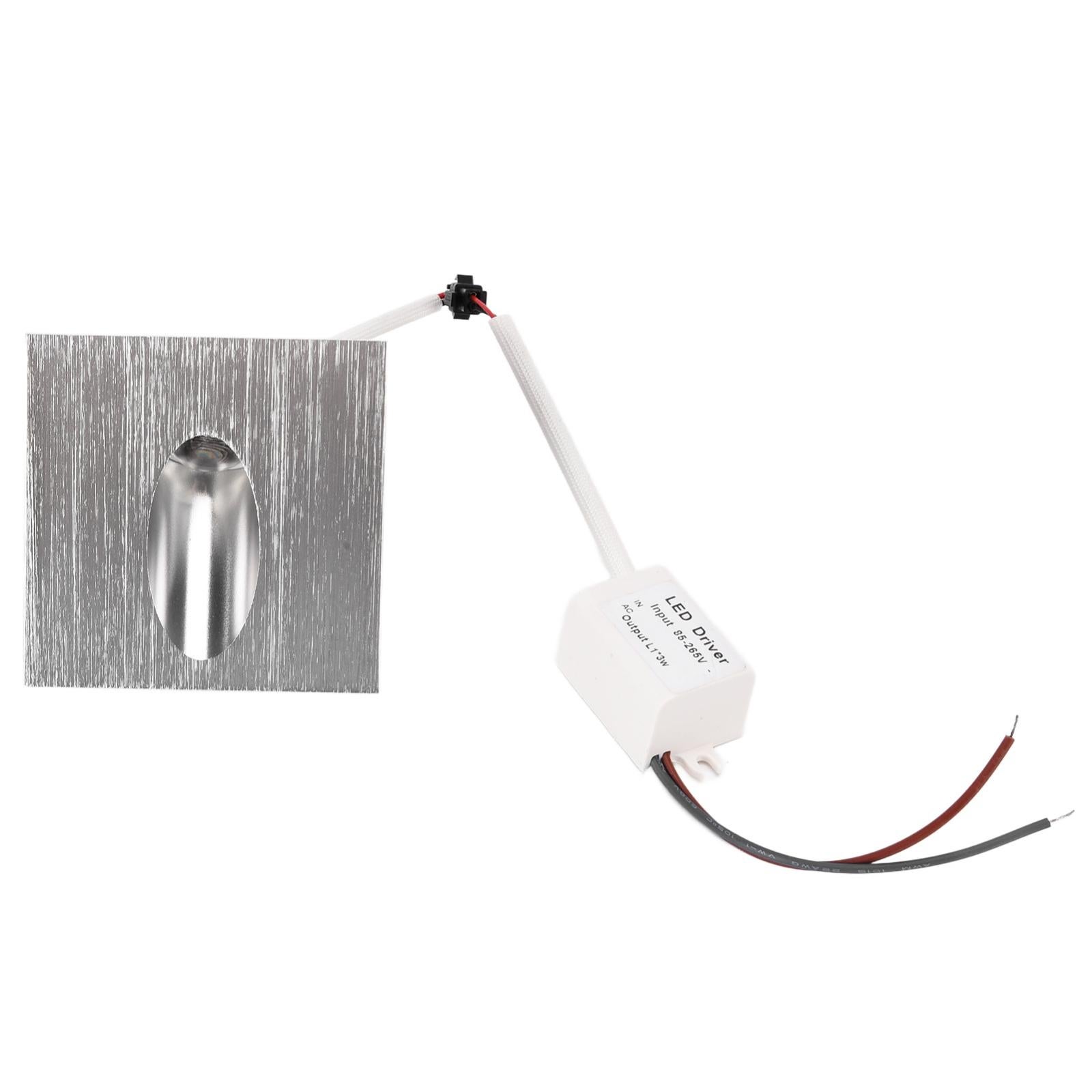 Applique Murale LED Carrée Encastrable - Éclairage Escalier, Allée, Intérieur/extérieur, Blanc Froid/chaud - 4