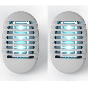 Lampe Anti Moustique 2 Pack - Prise UV Électrique Pour Intérieur, Sans Produit Chimique, Silencieuse