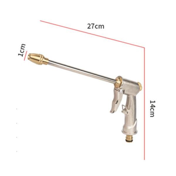 Ugello per tubo da giardino, punta dell'ugello per tubo ad alta pressione, filettatura per tubo da giardino da 3/4 pollici - 2