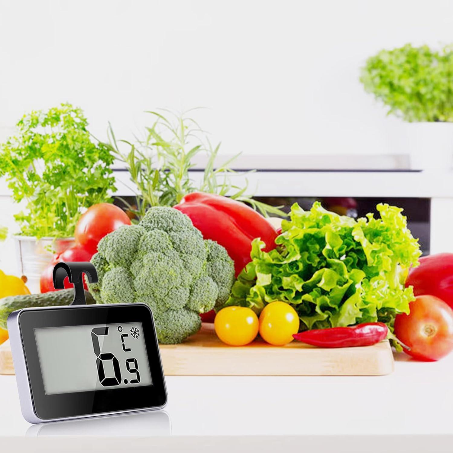 Lot De 2 Thermomètres Frigo/congélo - Cadran 65mm Avec Zones Colorées - Pour Maison, Restaurants, Bars