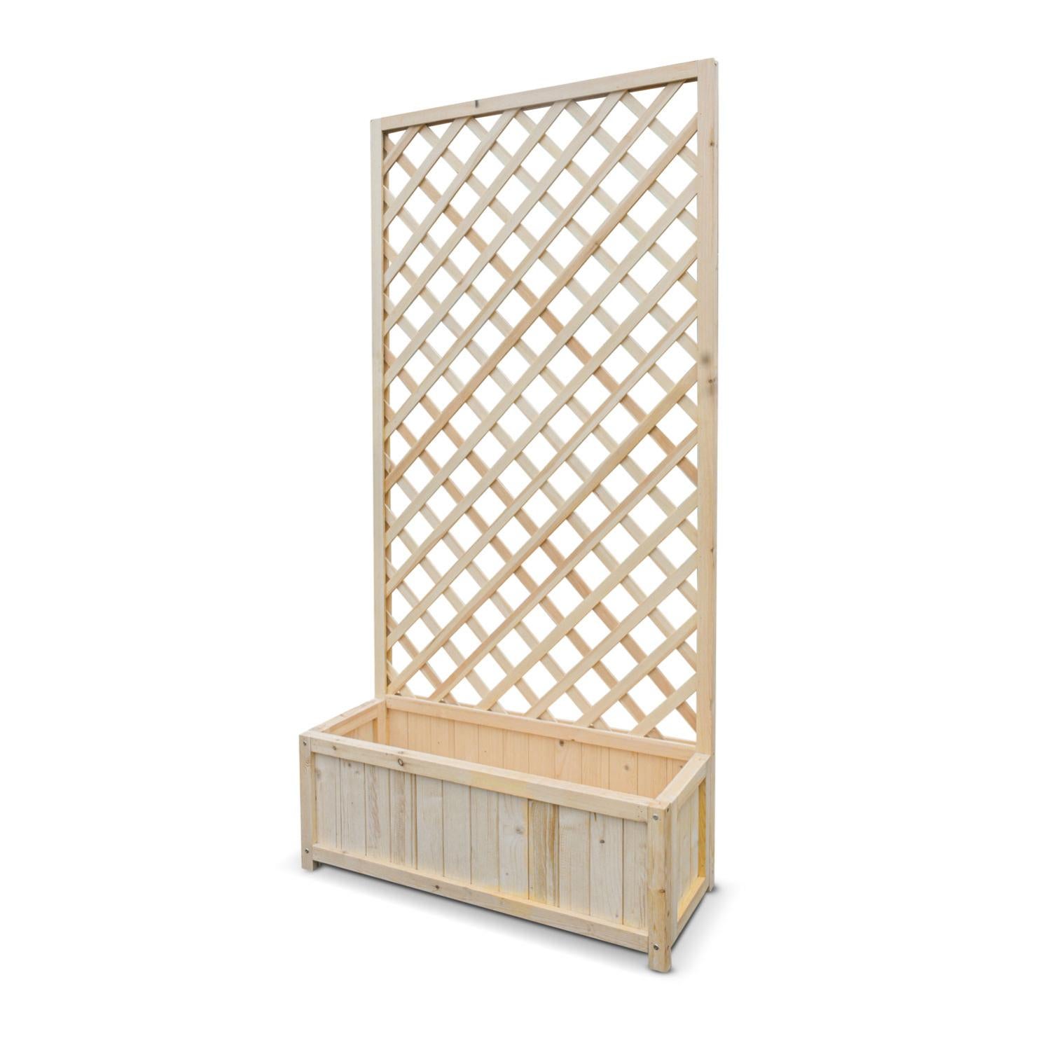 FIORIERA RUSTICA, LEGNO DI CONIFERA IMPREGNATO IN AUTOCLAVE, 40X40 CM, GIARDINO - Ottimax