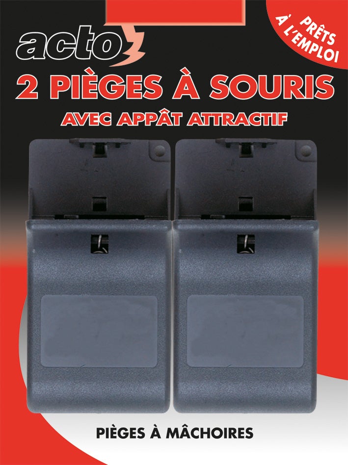 PIÈGES À SOURIS PLASTIQUES AROMATISÉS VANILLE - LOT DE 2 - 5
