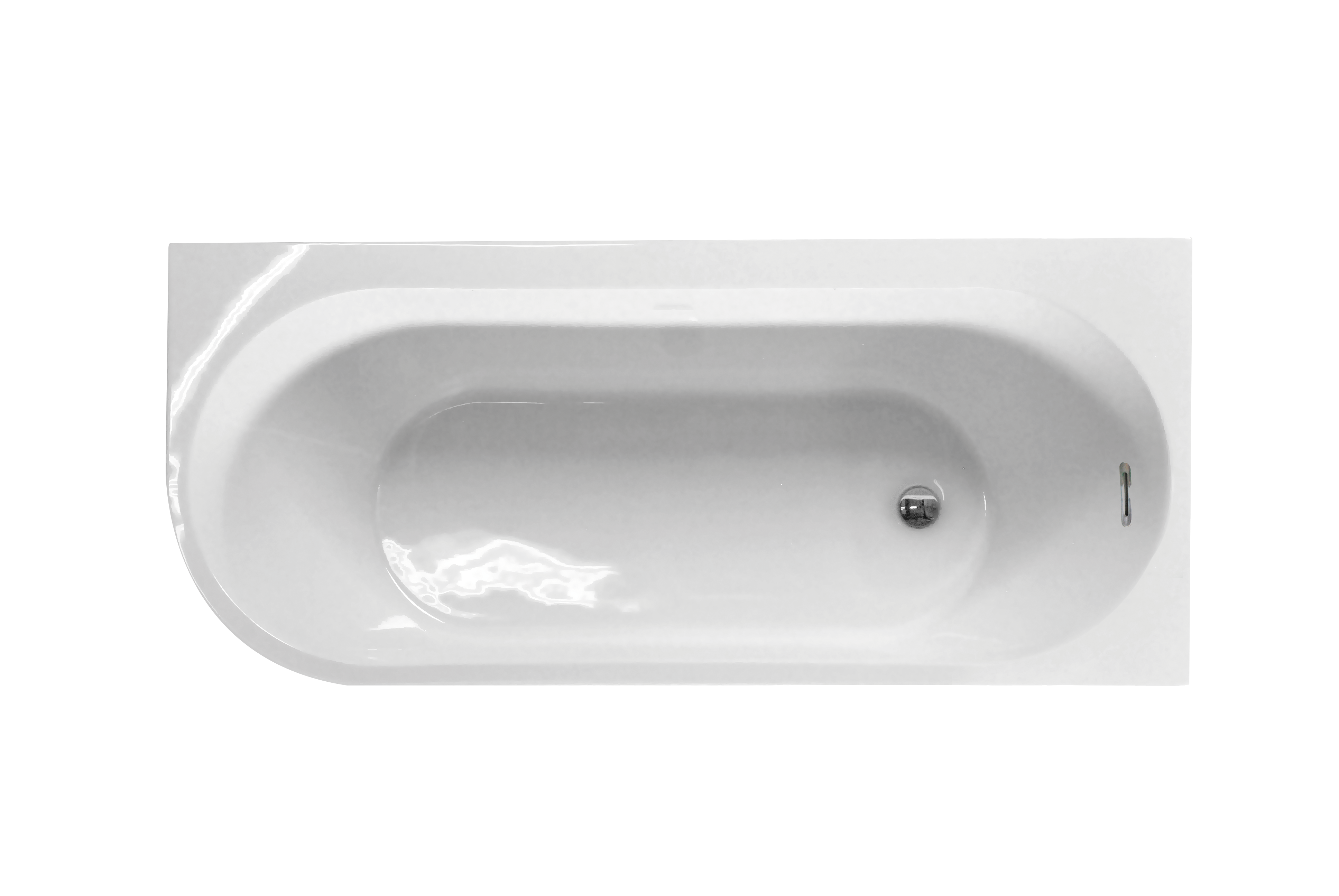 Baignoire îlot l.75 x L.170cm blanc Sophia version droite BALNEO - 4