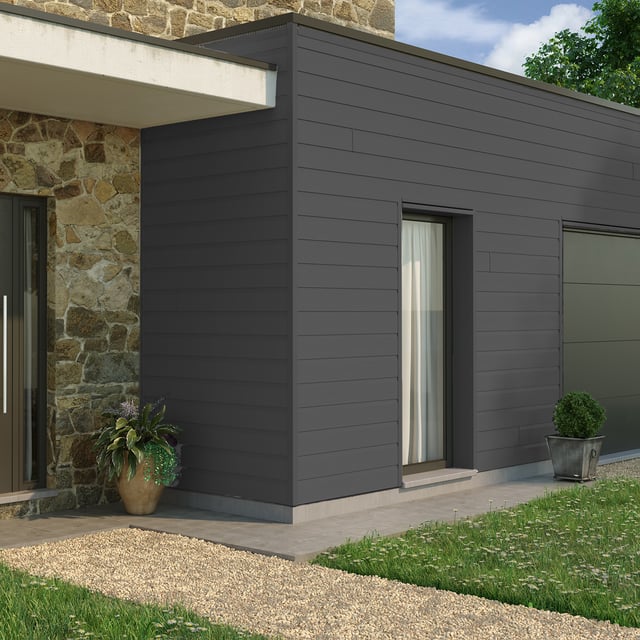 Clin pour bardage anthracite FREEFOAM Solid country 3.95 m