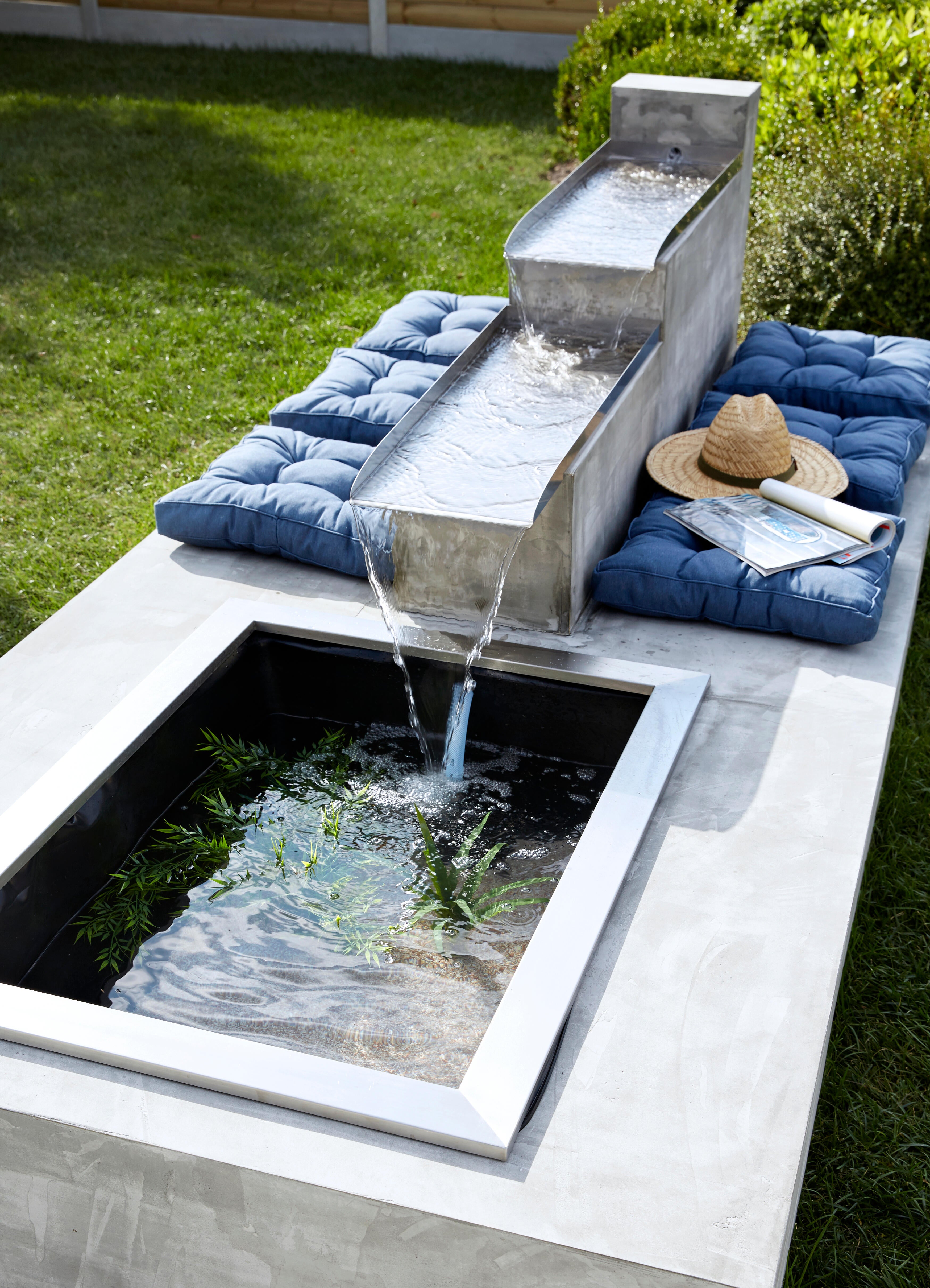 Bassin préformé UBBINK Quadra inox L.0.82 x l.1.2 m x P.2 cm - 2