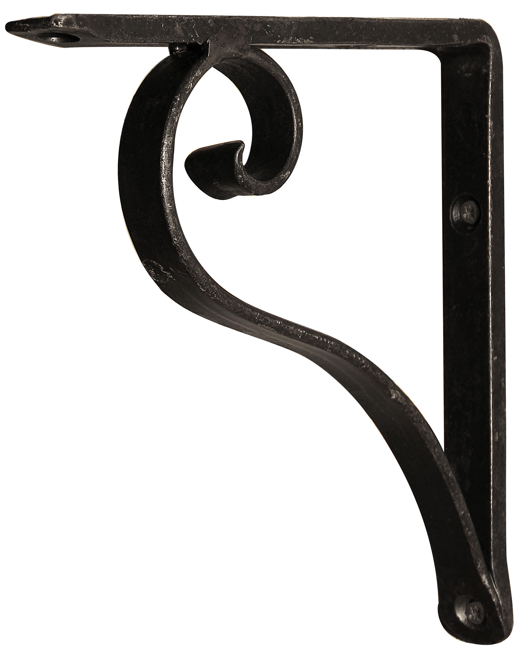 Equerre Forgémain fer forgé noir, H.20 x P.20 cm - 2
