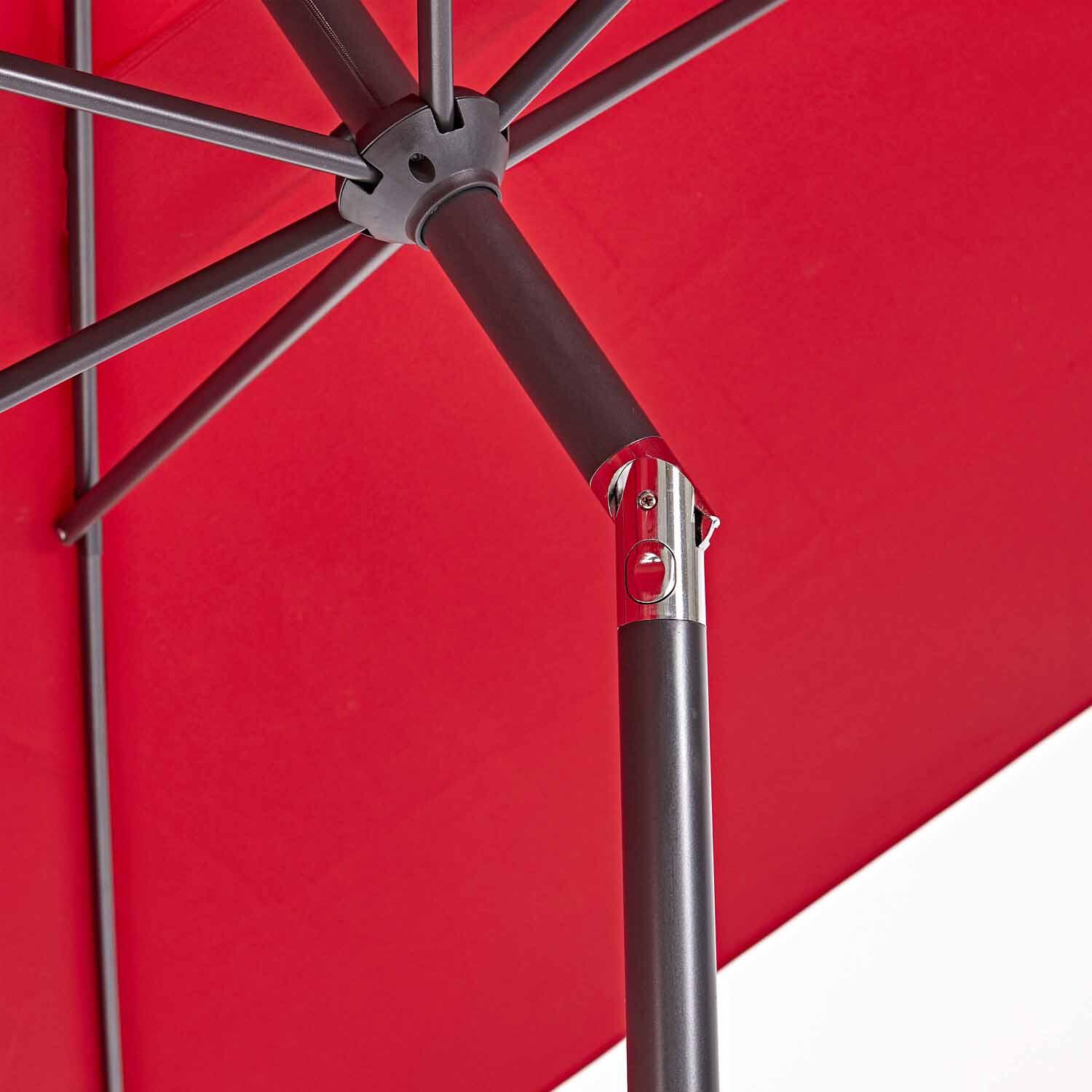 Parasol droit rectangulaire rouge Avea NATERIAL L.300 x l.194 cm - 8