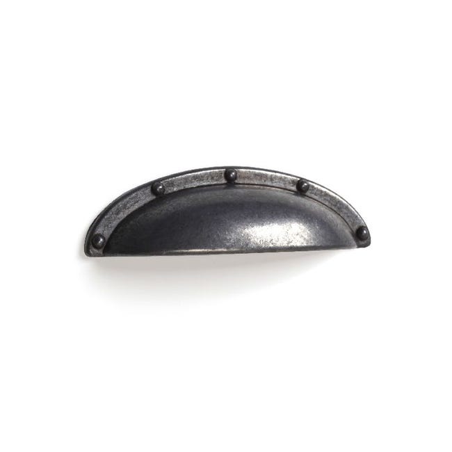 Poignée de meuble Coquille Firm Noir texturé - La Quincaillerie Poignée de meuble Coquille Firm Noir texturé - La Quincaillerie