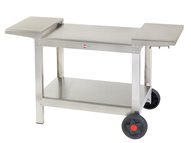 Chariot KRAMPOUZ Pour plancha, gris / argent
