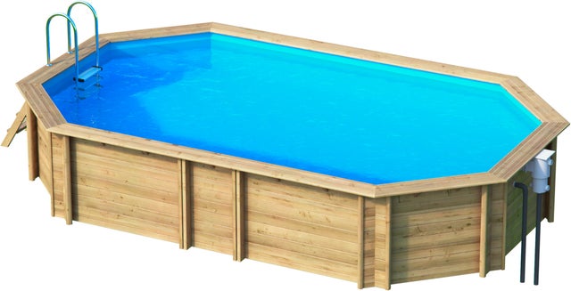Piscine, bois Weva by proswell BWT MYPOOL, octogonale x L.6.4 x l.4 x H.1.46 m