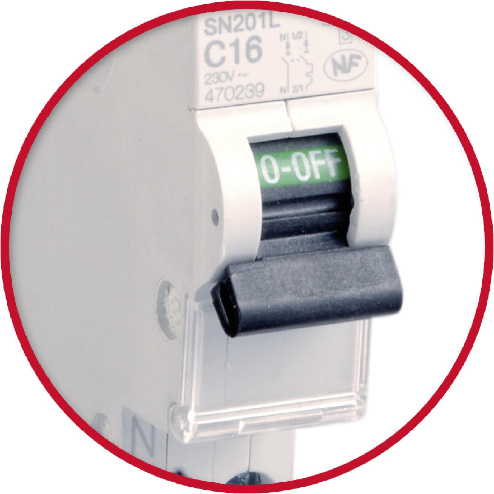 Disjoncteur phase + neutre ABB 25 A - 4