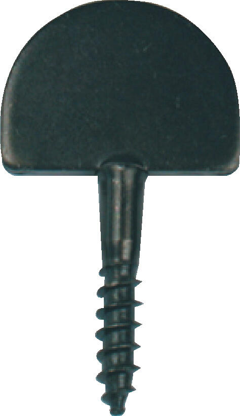 Butée de volet à vis en acier noir prépeint, H.60 x L.36 x P.4 mm AFBAT