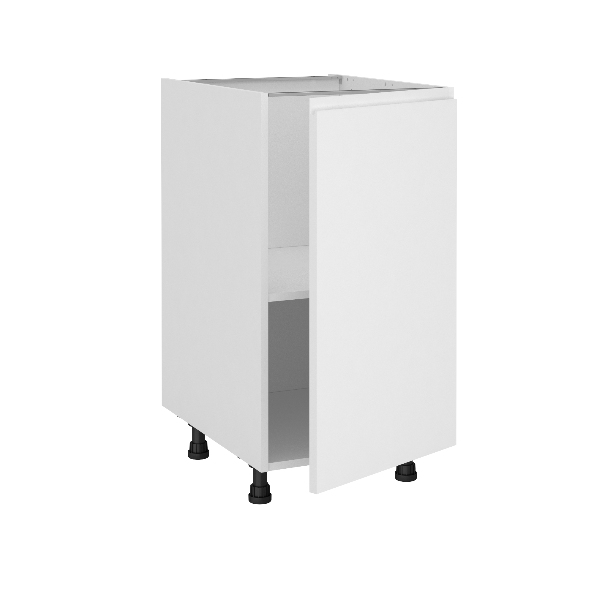 Mueble bajo de cocina delinia id tokyo blanco mate 76,8x45cm 1pta