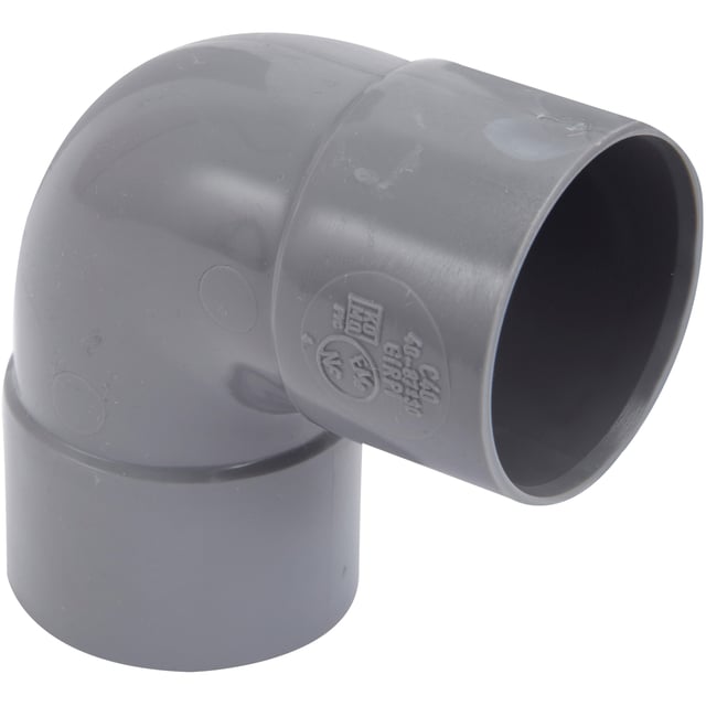 Coude 87.3° en pvc à coller, femelle / femelle, D.40