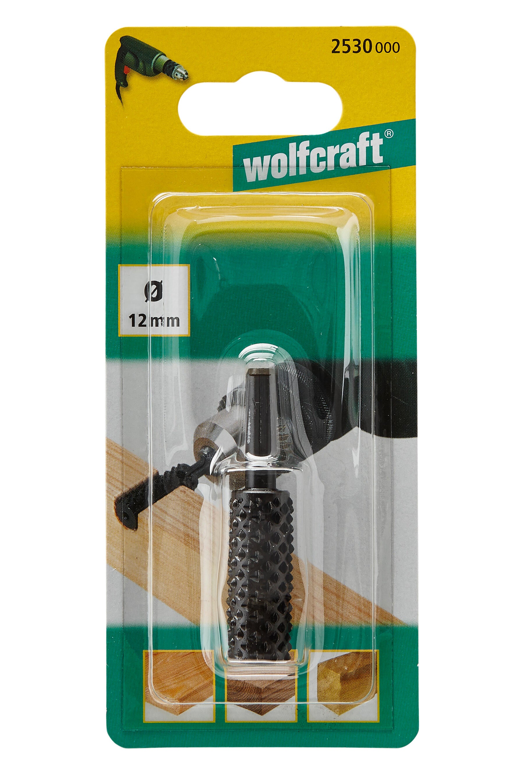 Râpe de profilage pour le bois WOLFCRAFT, Diam. 12 mm - 3