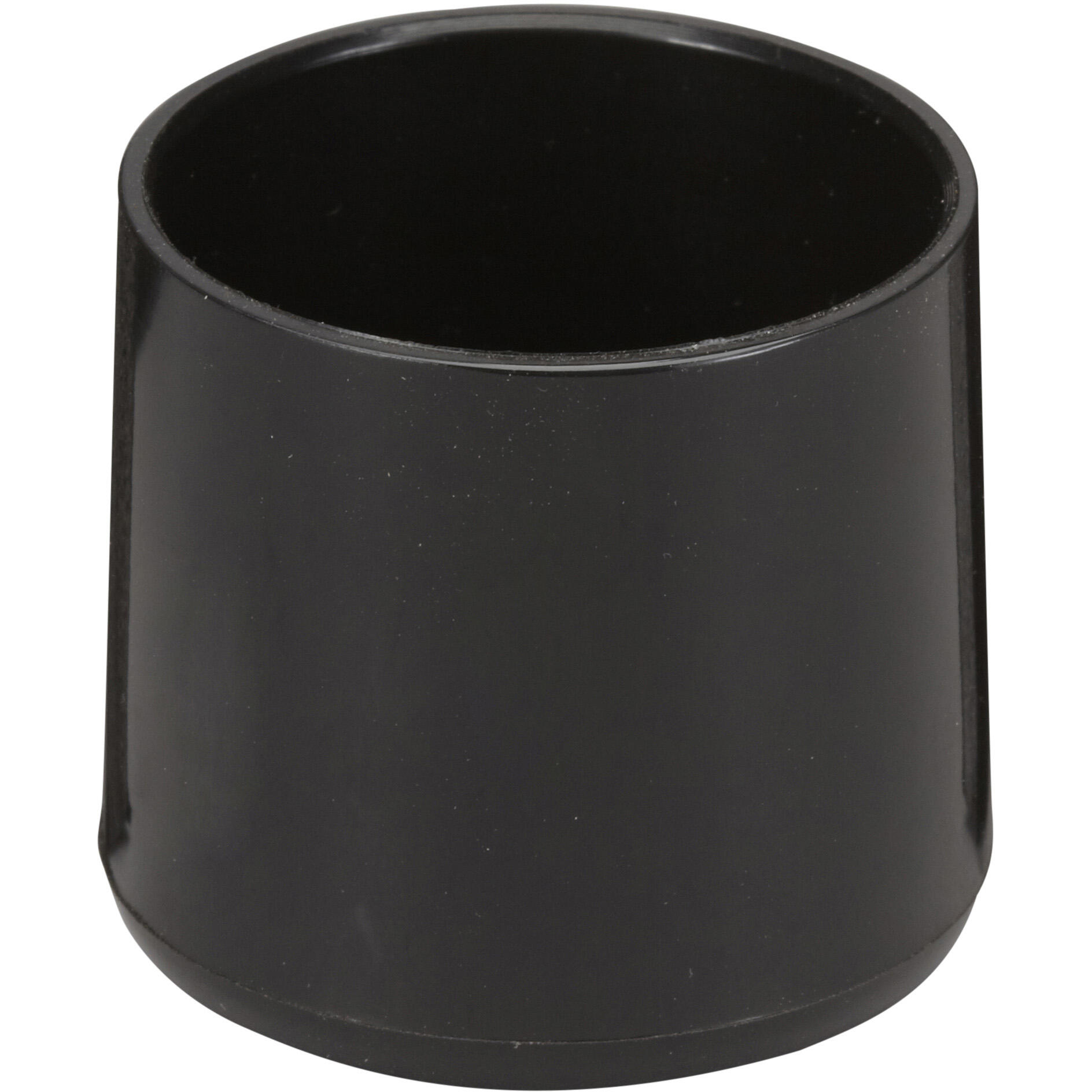 Lot de 4 embouts de meuble rond pvc noir, Diam.30 mm H.31.5 mm - 9