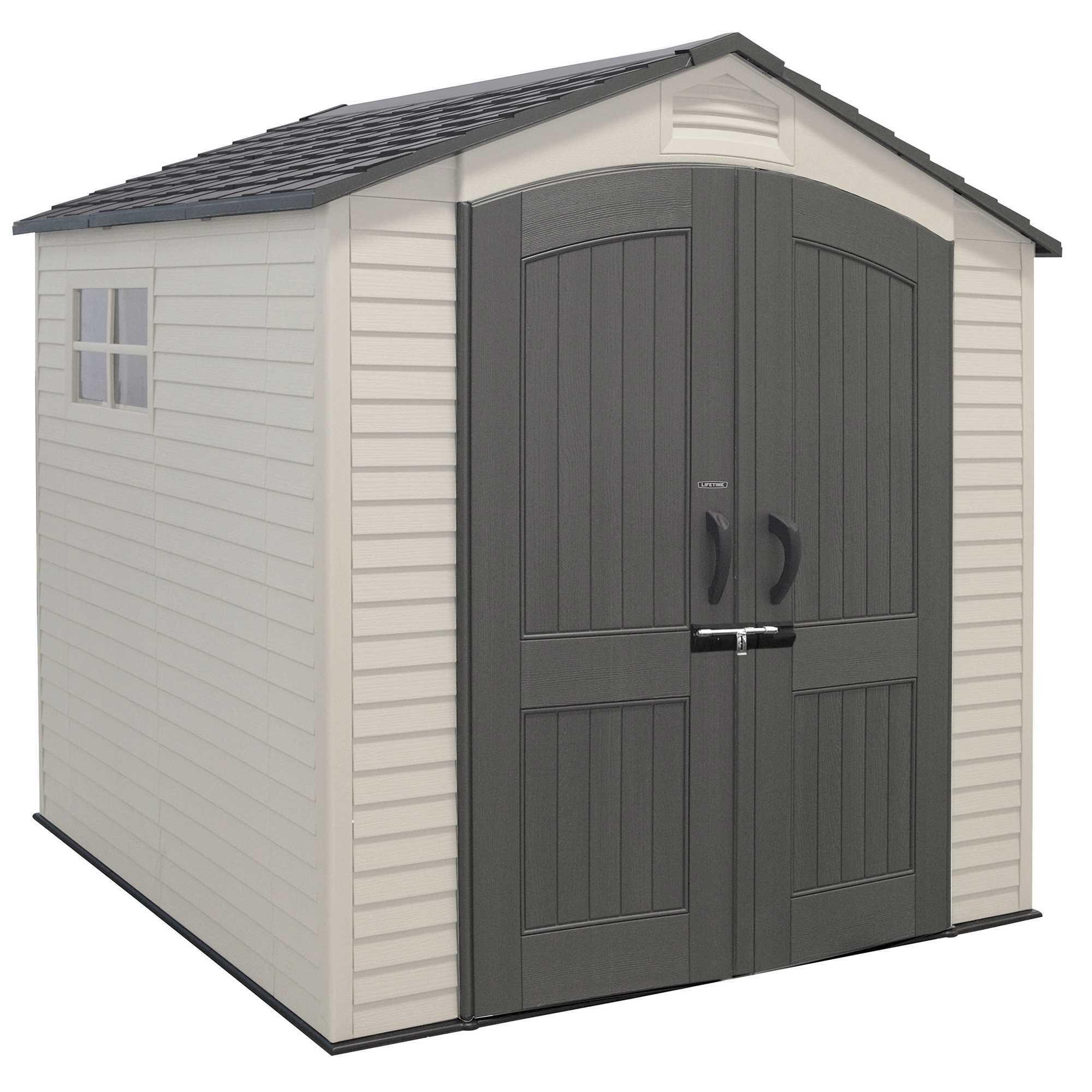 Caseta de resina 92305 de 213x228x214 cm y 4.54 m2 con 25.4 mm espesor y doble puerta abatible LIFETIME - 8