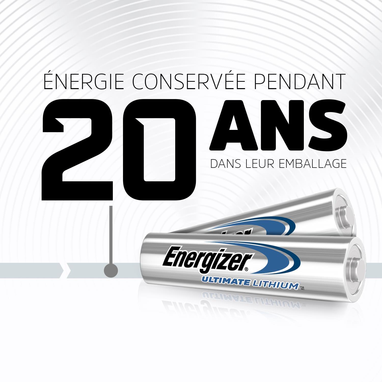 Lot de 4 piles LR03 AAA, ENERGIZER - 3