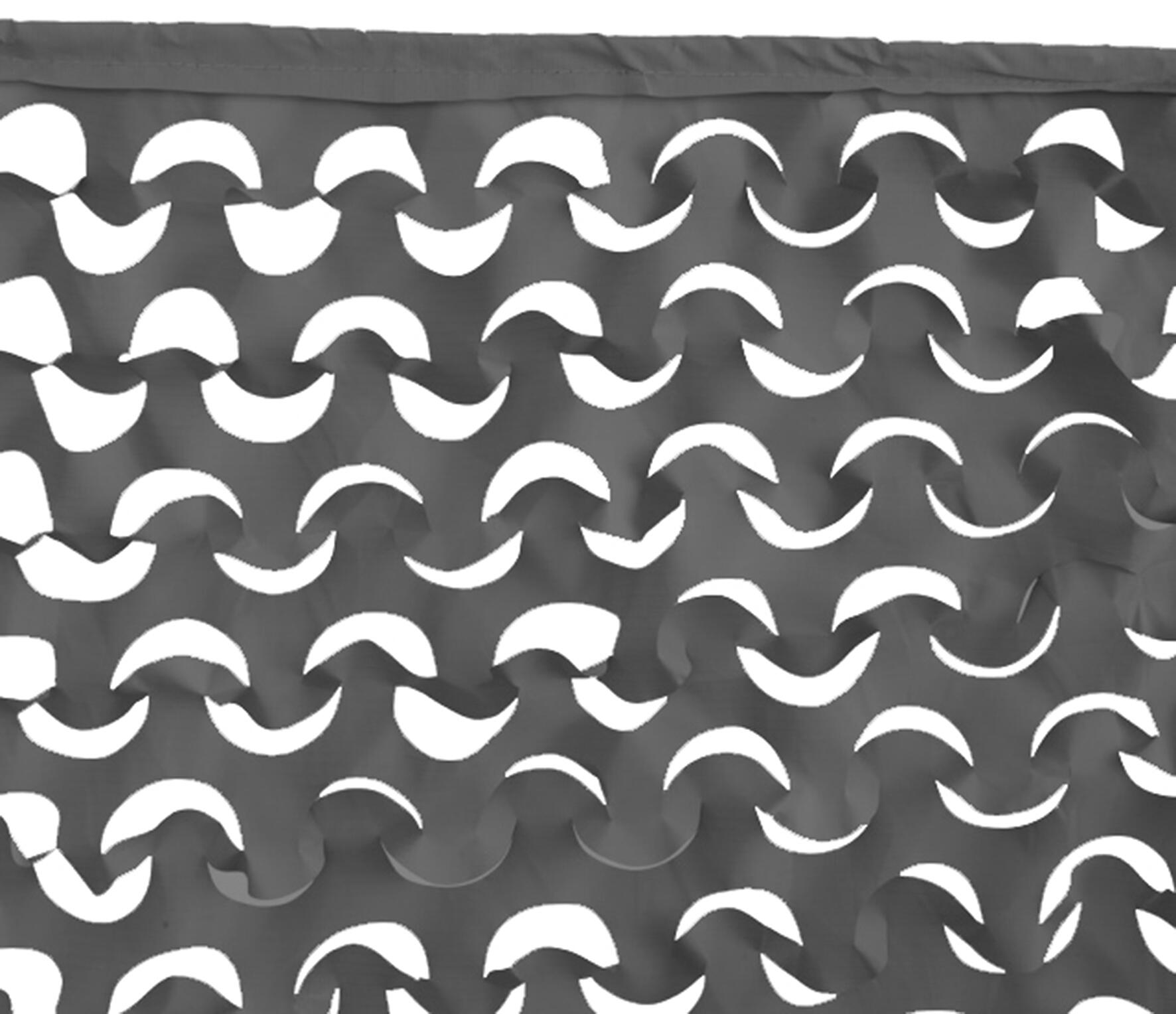 Voile d'ombrage rectangulaire gris/blanc L.400 x l.300 cm - 4