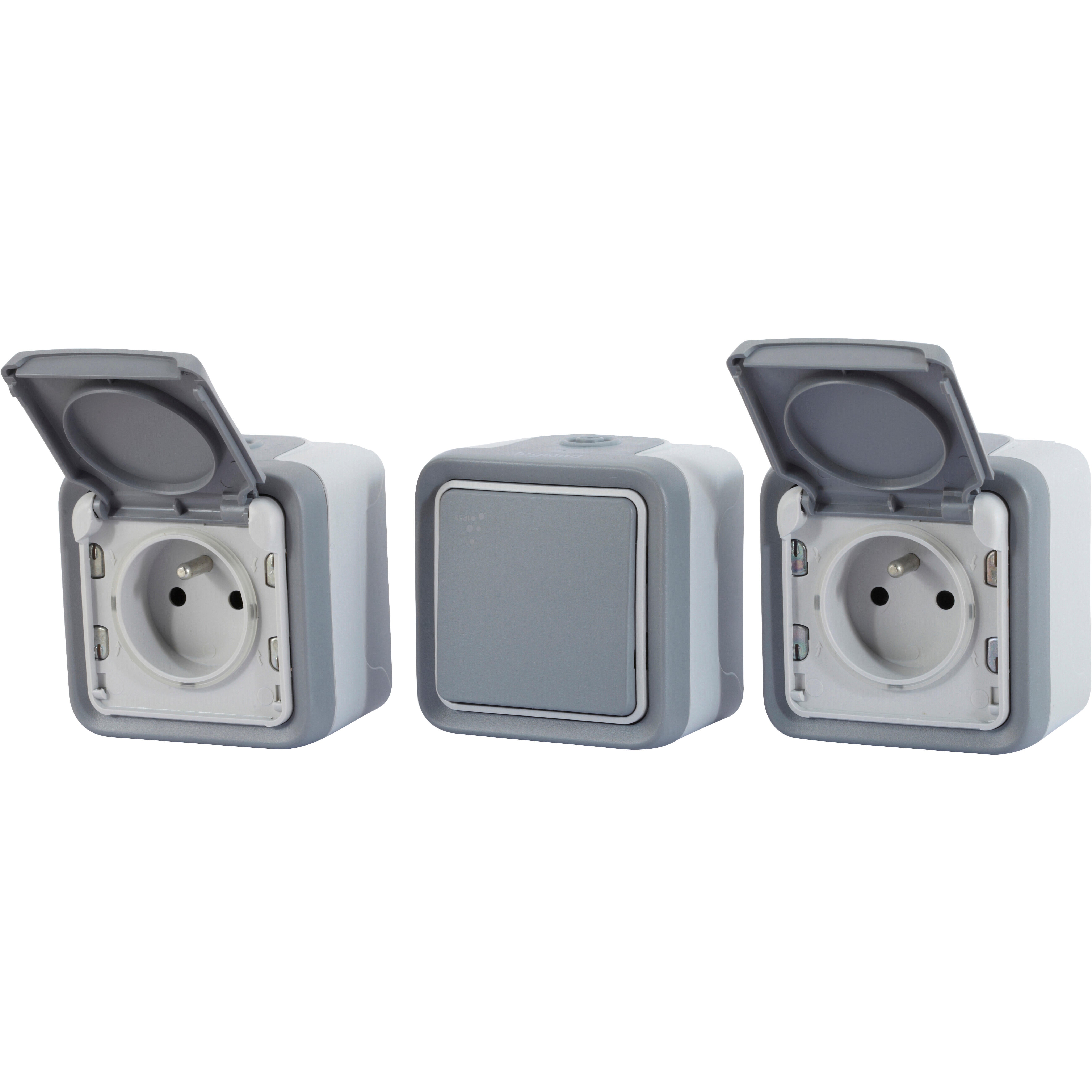 LOT DE 2 prise de courant 2 poles + terre PLEXO 55 LEGRAND 91644 EUR 24,00 - FR