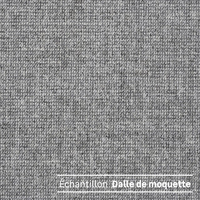 Echantillon dalle moquette bouclée cercle gris Craft