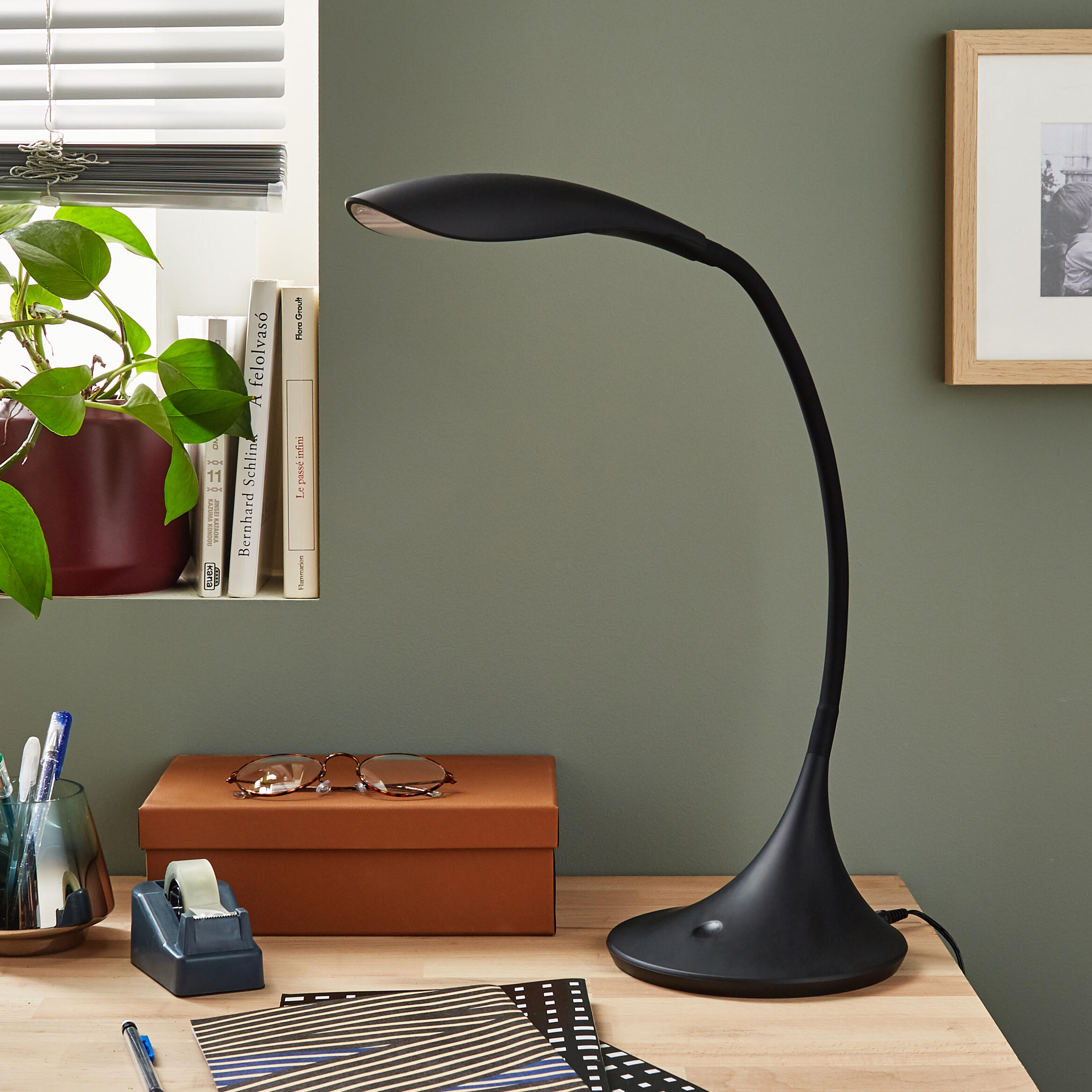 Lampe de bureau LED Pico , pvc, noir, H.38 cm, INSPIRE - 3