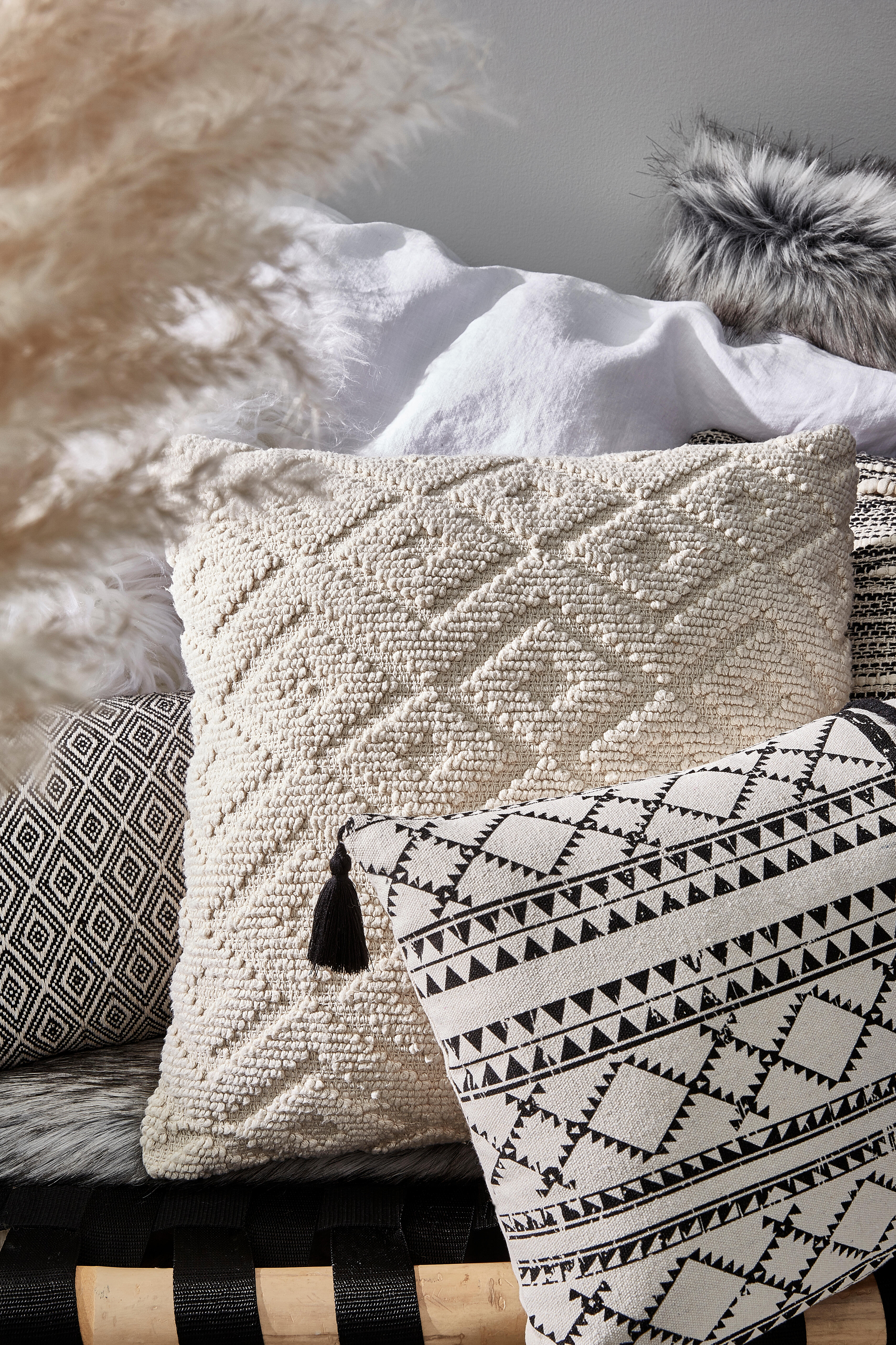 Coussin Roso, écru l.40 x L.40 cm - 9