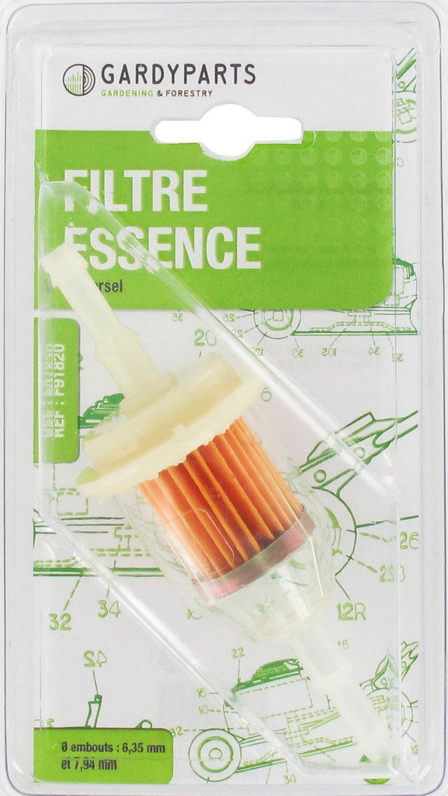 Lanceur Et Filtre à Essence Pour Débroussailleuse, Tondeuse, Taille-Haie - Compatible Moteurs 43cc à 52cc - Marques Fuxtec, Ryobi, Etc.