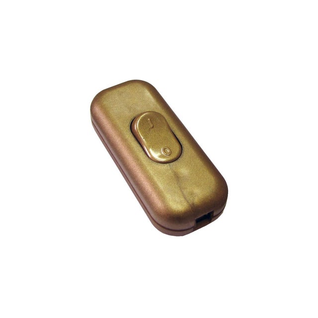 Interrupteur TIBELEC, plastique, or