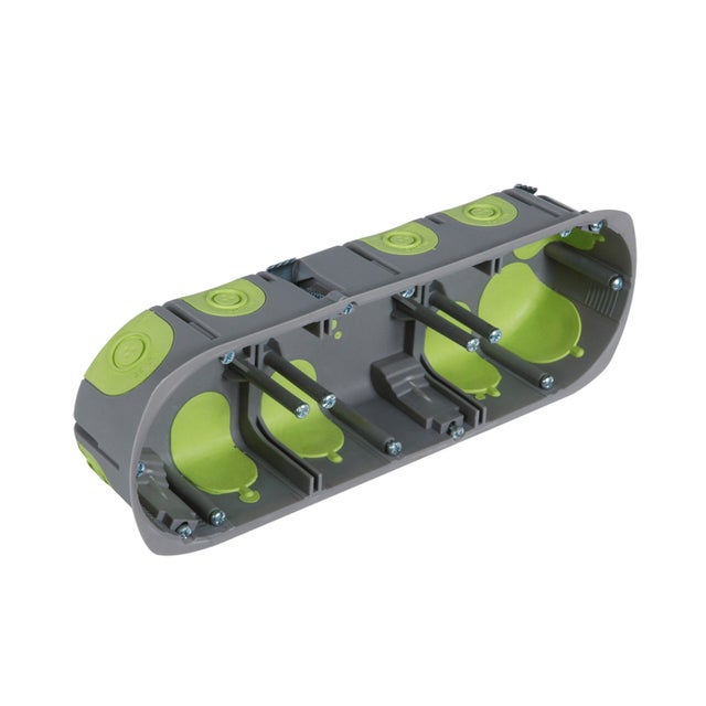 Boîte d'encastrement étanche à l'air, multicloison 3 poste(s), LEXMAN