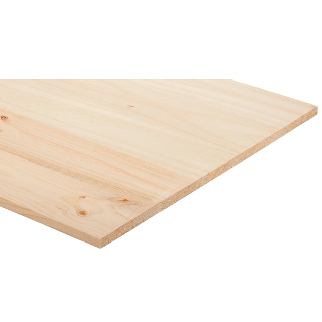 Tablette pin lamellé collé noueux, L.200 x l.60 cm x Ep.18 mm