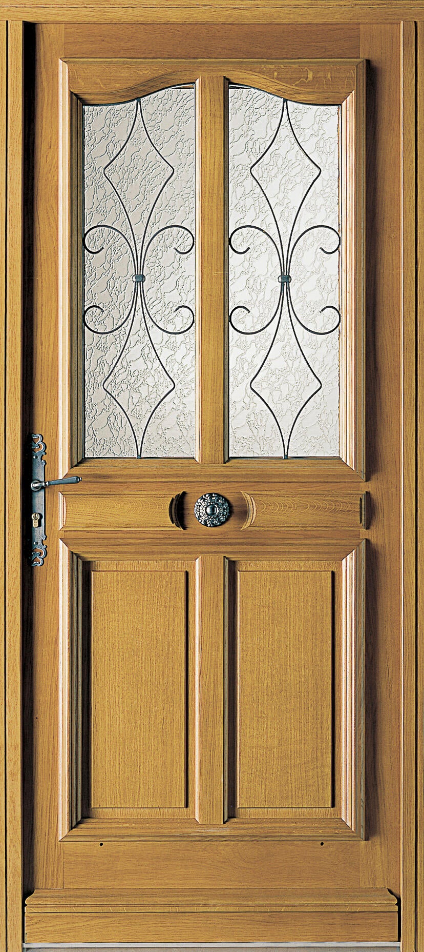 Porte D'entrée Bois GD MENUISERIES – Modèle CANARIES 7 – 215x90 Cm – P. Gauche – Second Choix