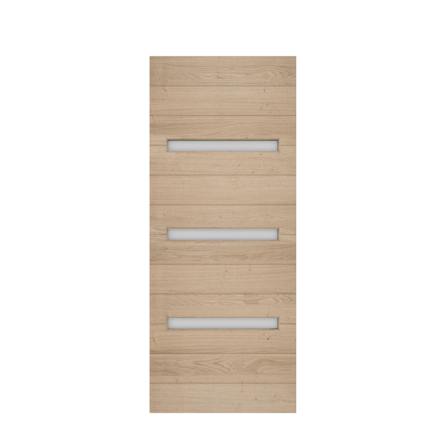 Porte coulissante bois Noe  vitrée, H.204 x l.73 cm